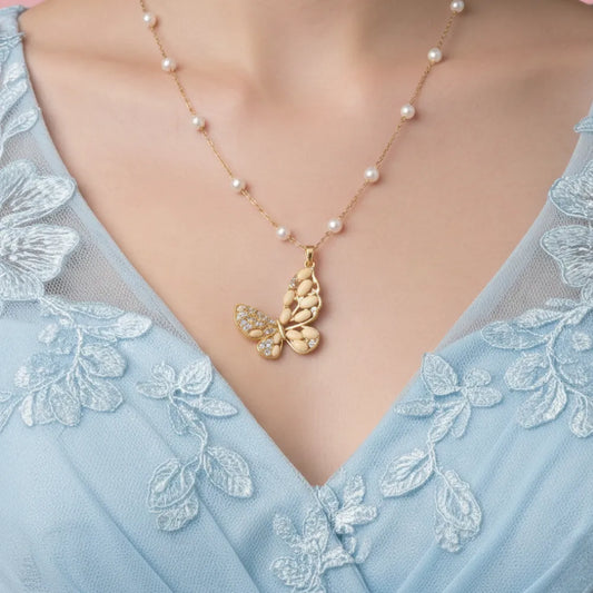 Whisperfly Golden Necklace