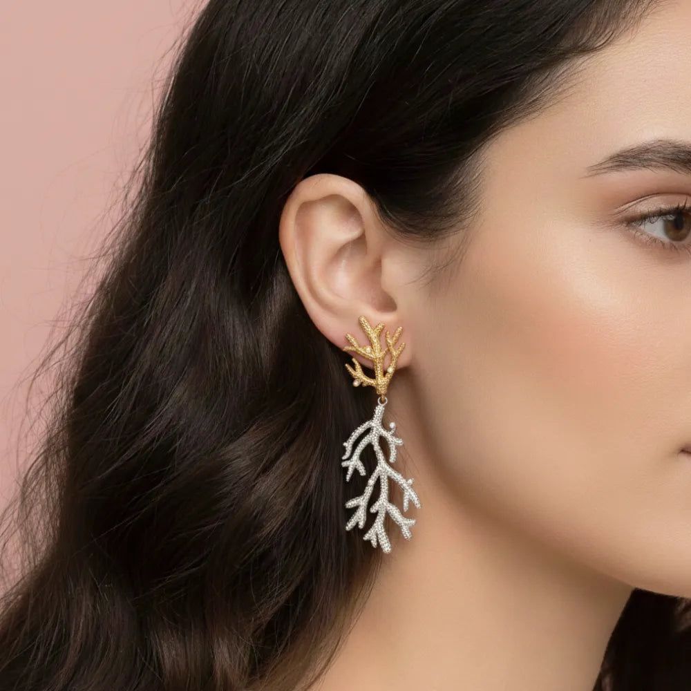 Coral Branch Earrings