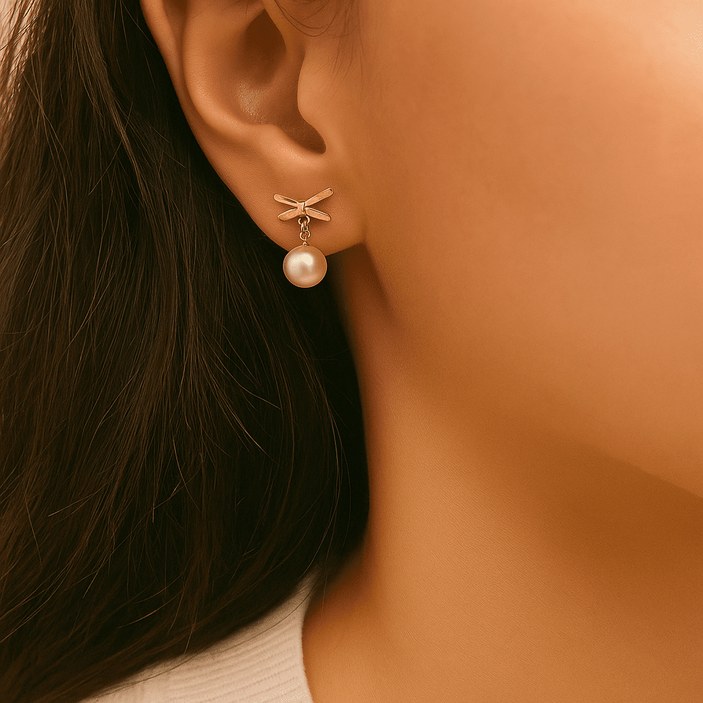 Amber Dragonfly Earrings