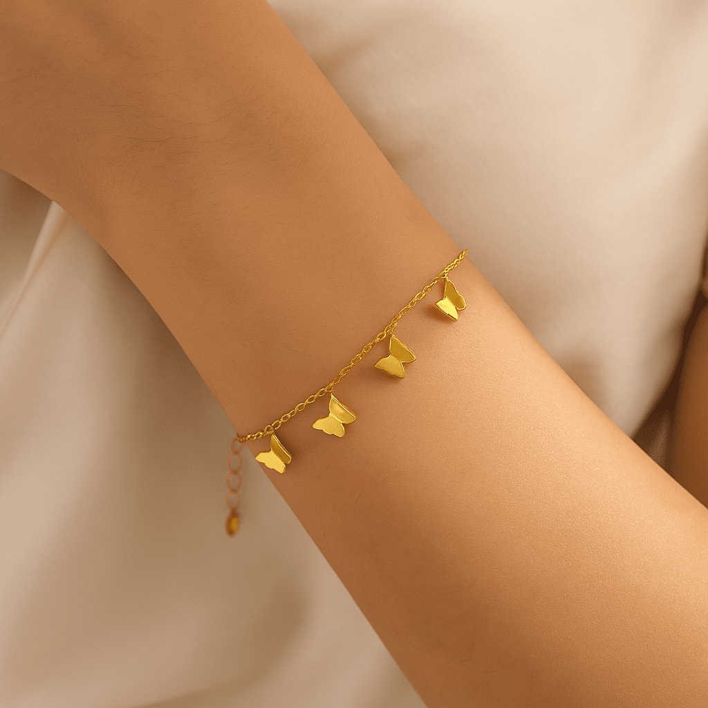 Butterfly Kisses Charm Bracelet
