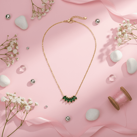 Emerald Marquise Necklace