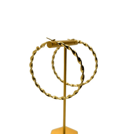 Golden Helix Hoops
