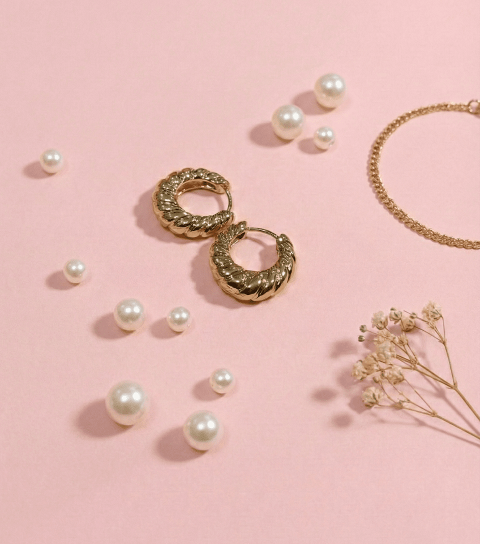 Golden Twisties Hoops