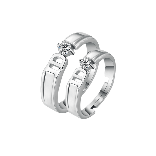 Locked In Love Couple Rings