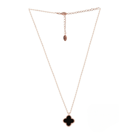 Midnight Clover Necklace