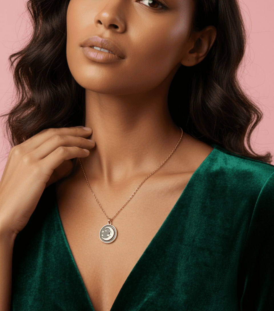 Shadow Moon Necklace