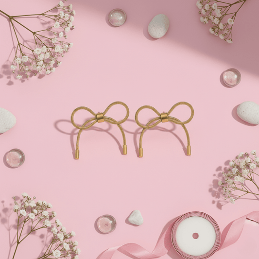 The Belle Ribbon Studs