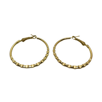 Golden Cypher Hoops