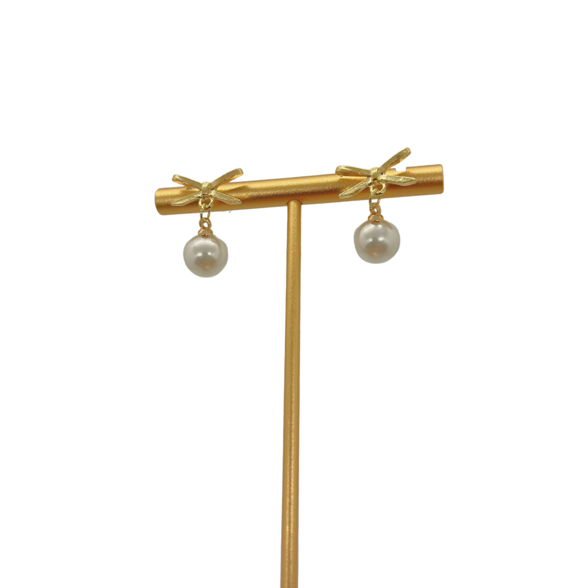 Amber Dragonfly Earrings