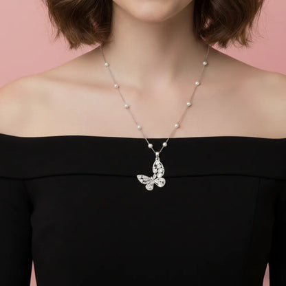 Whisperfly Silver Necklace