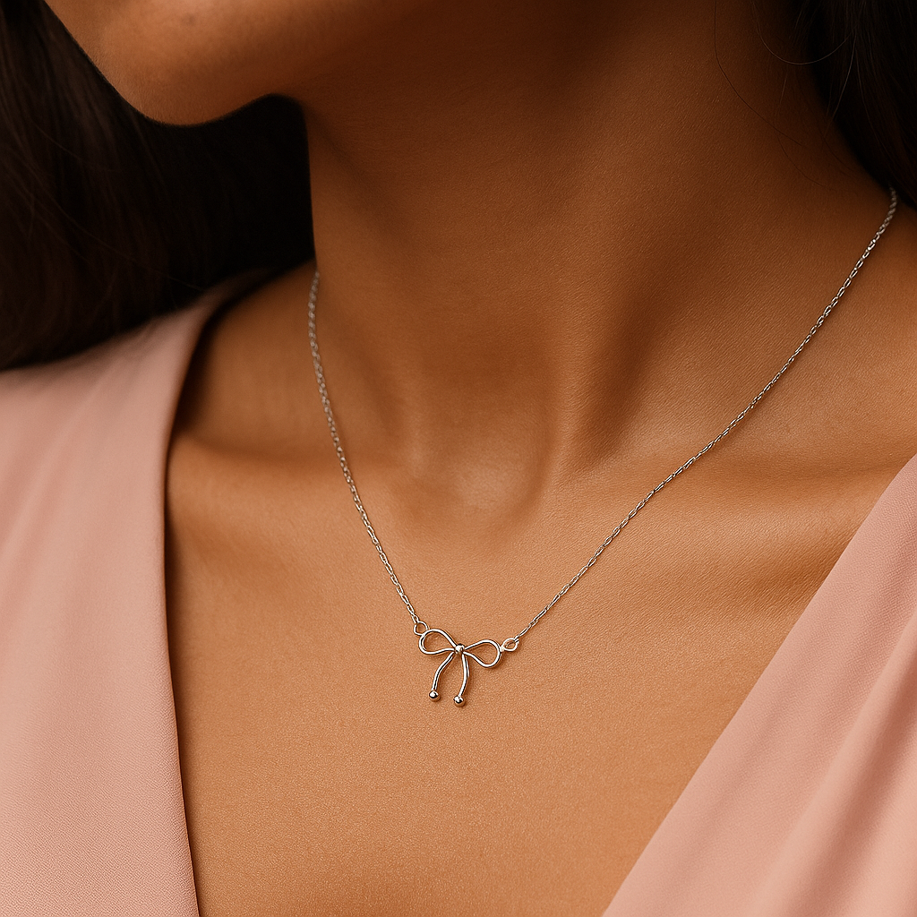 Pookie Bow Neckalce