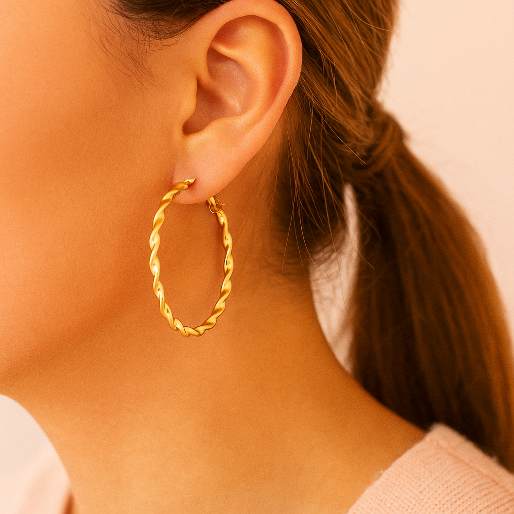Golden Helix Hoops