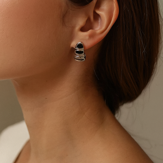 Liquid Chrome Hoops