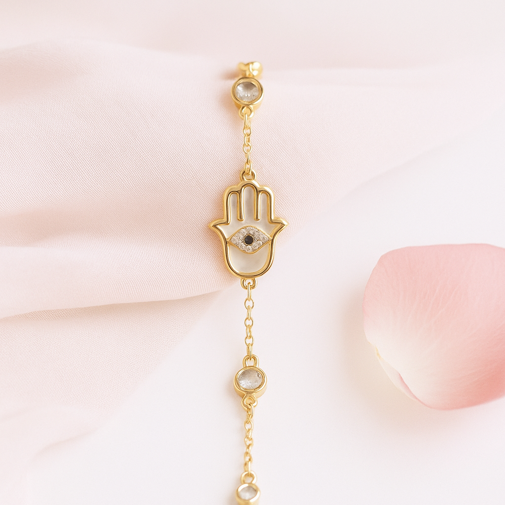 Good Vibes Only Hamsa Bracelet