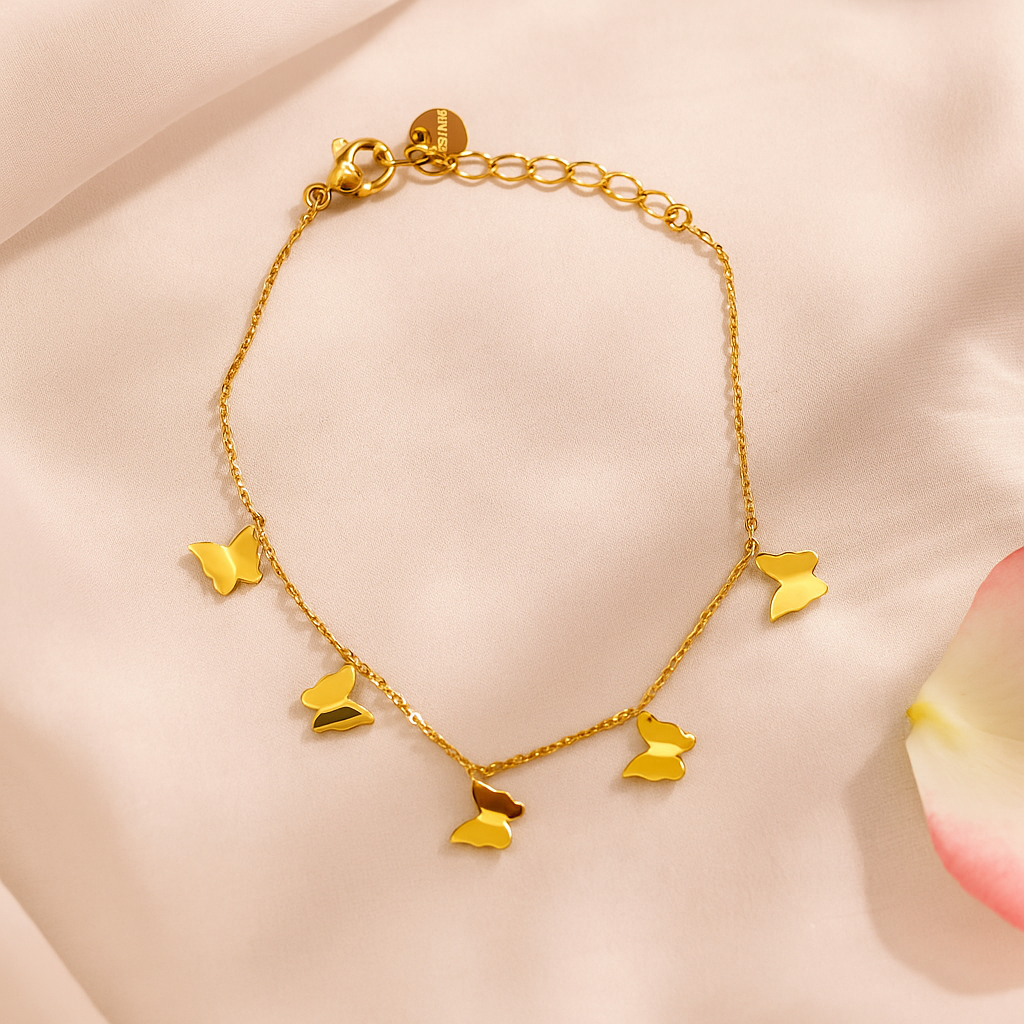 Butterfly Kisses Charm Bracelet