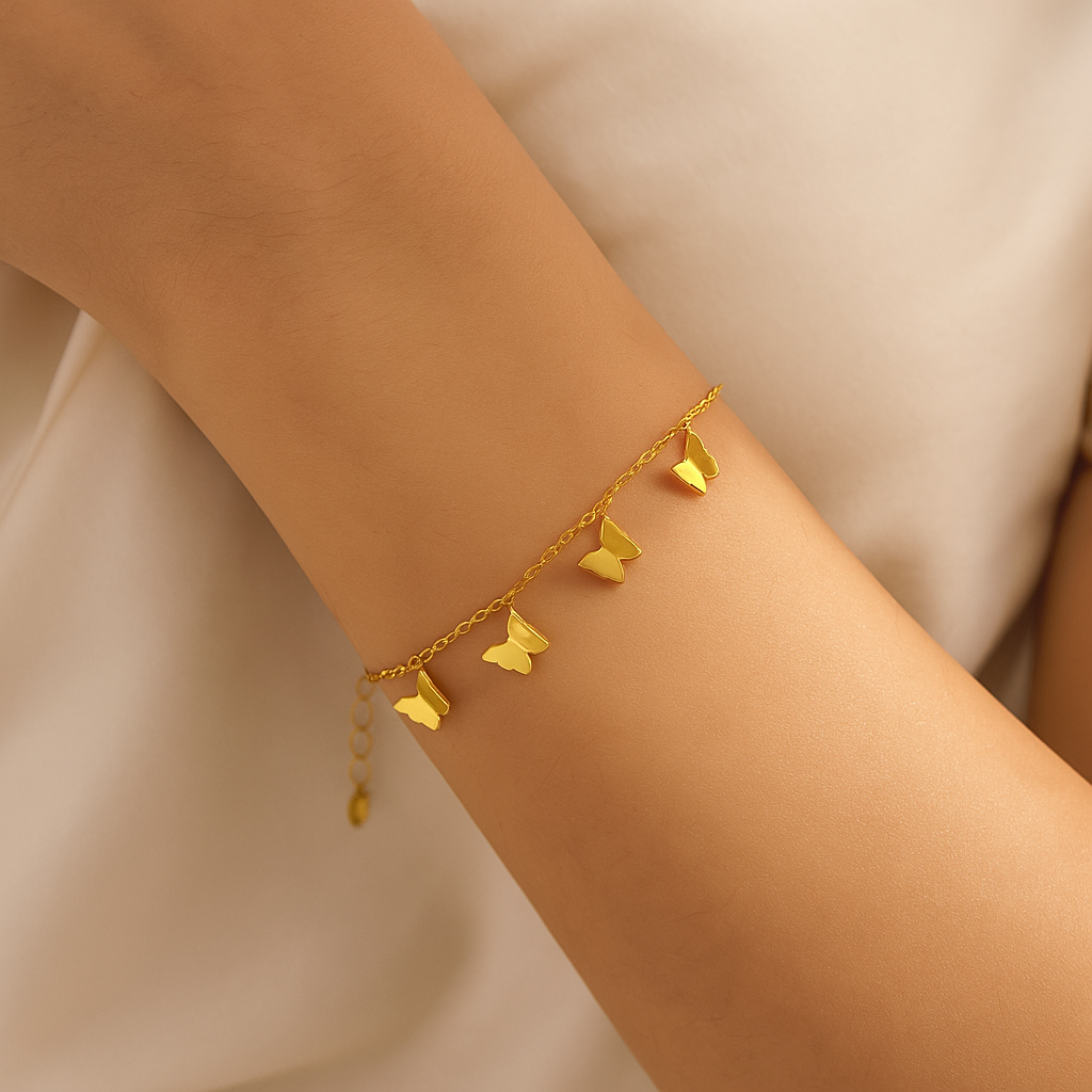 Butterfly Kisses Charm Bracelet