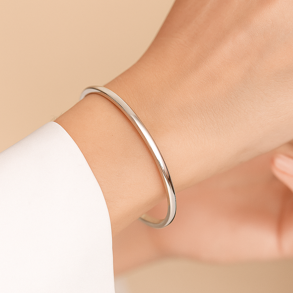 Minimalist Muse Silver Bracelet