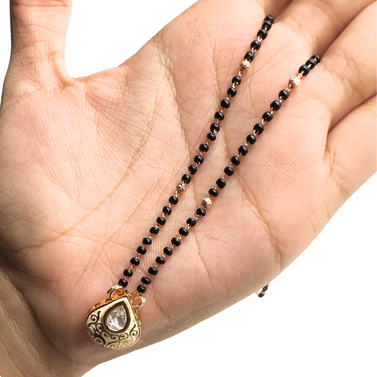 Kundan & Meenakari-Style Mangalsutra