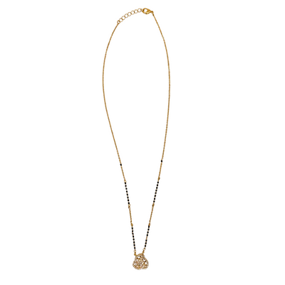 Intertwined Pave Clover Mangalsutra