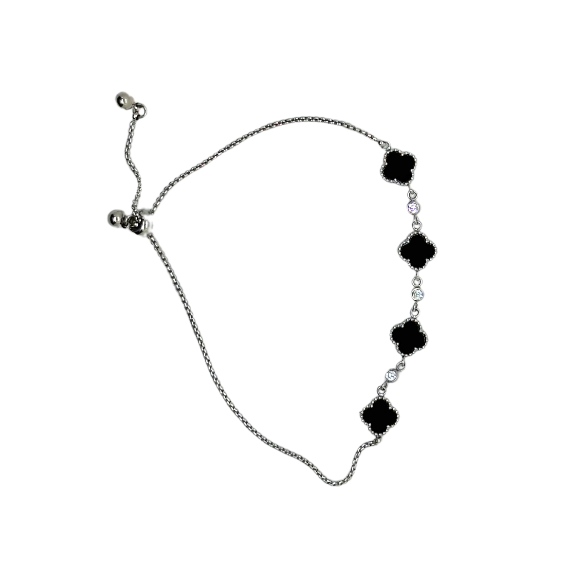 Midnight Clover Bracelet