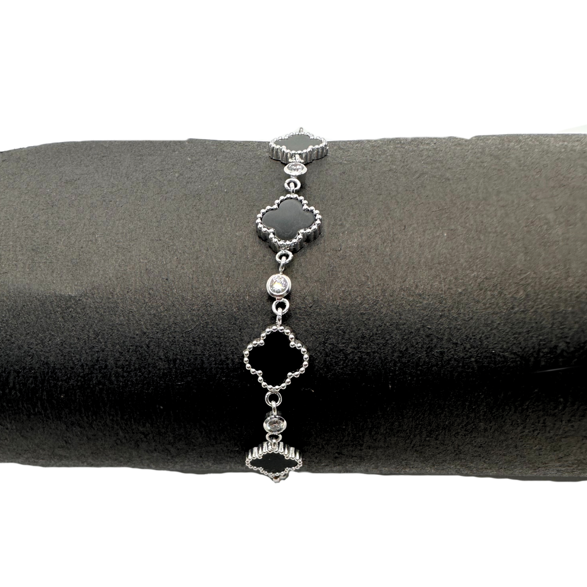 Midnight Clover Bracelet