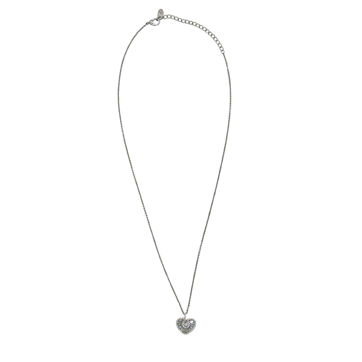 Bejeweled Heart Necklace