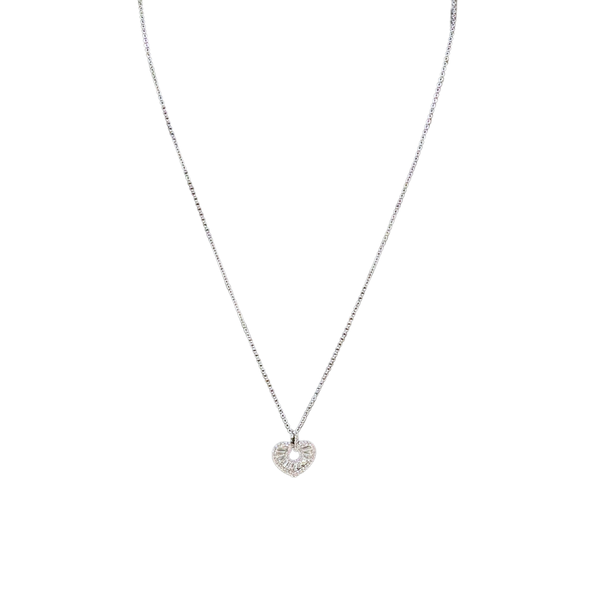 Bejeweled Heart Necklace