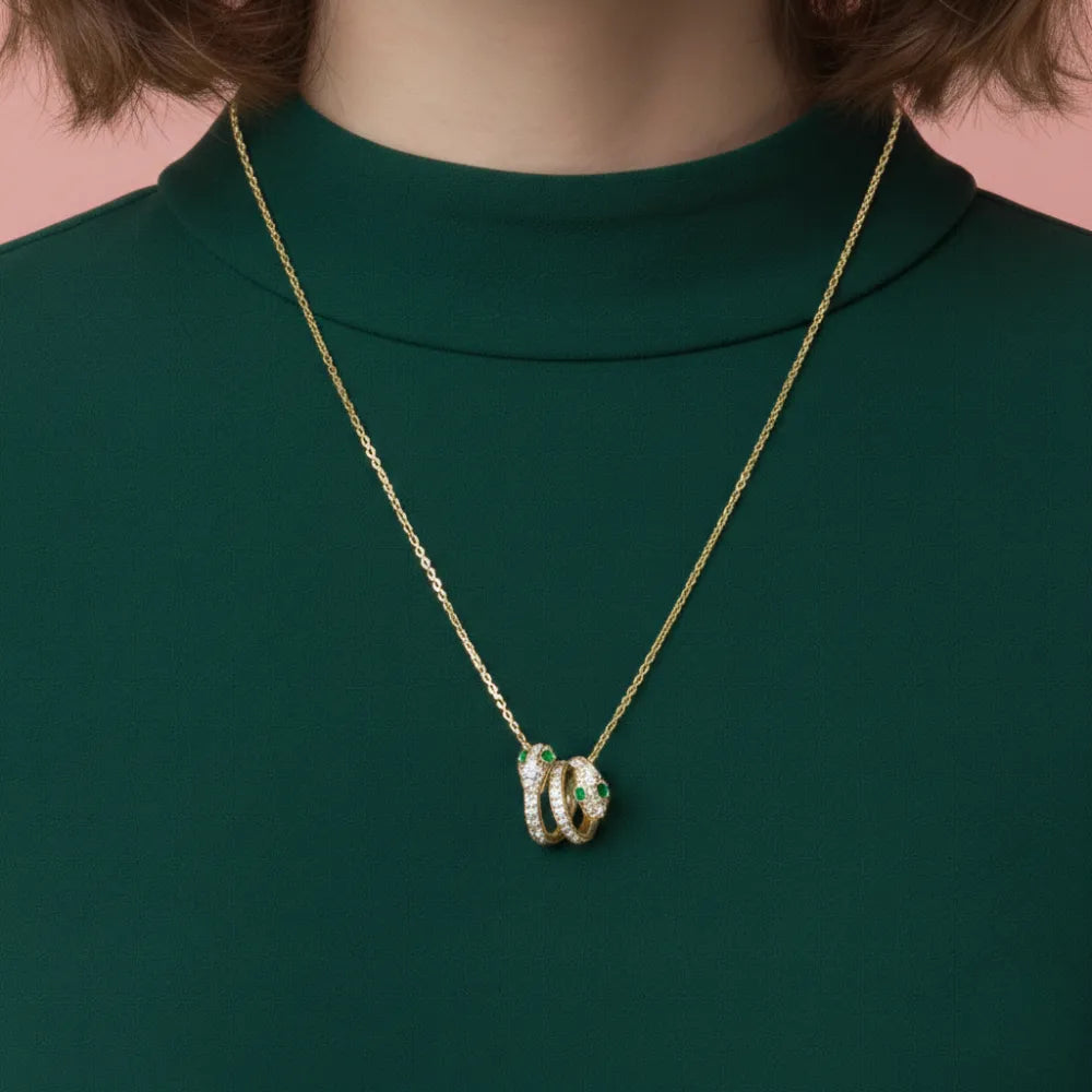 Gilded Snake Necklace
