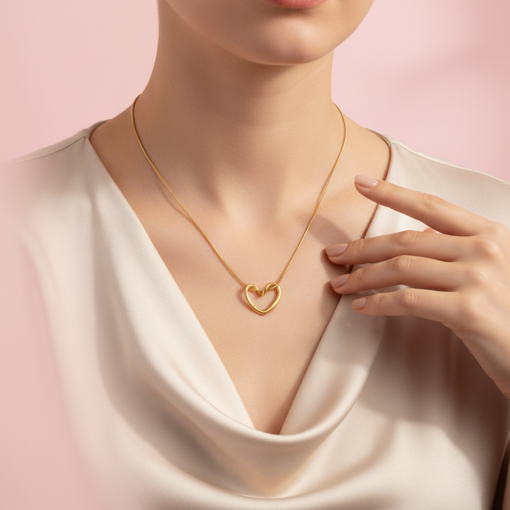 Open Heart Necklace