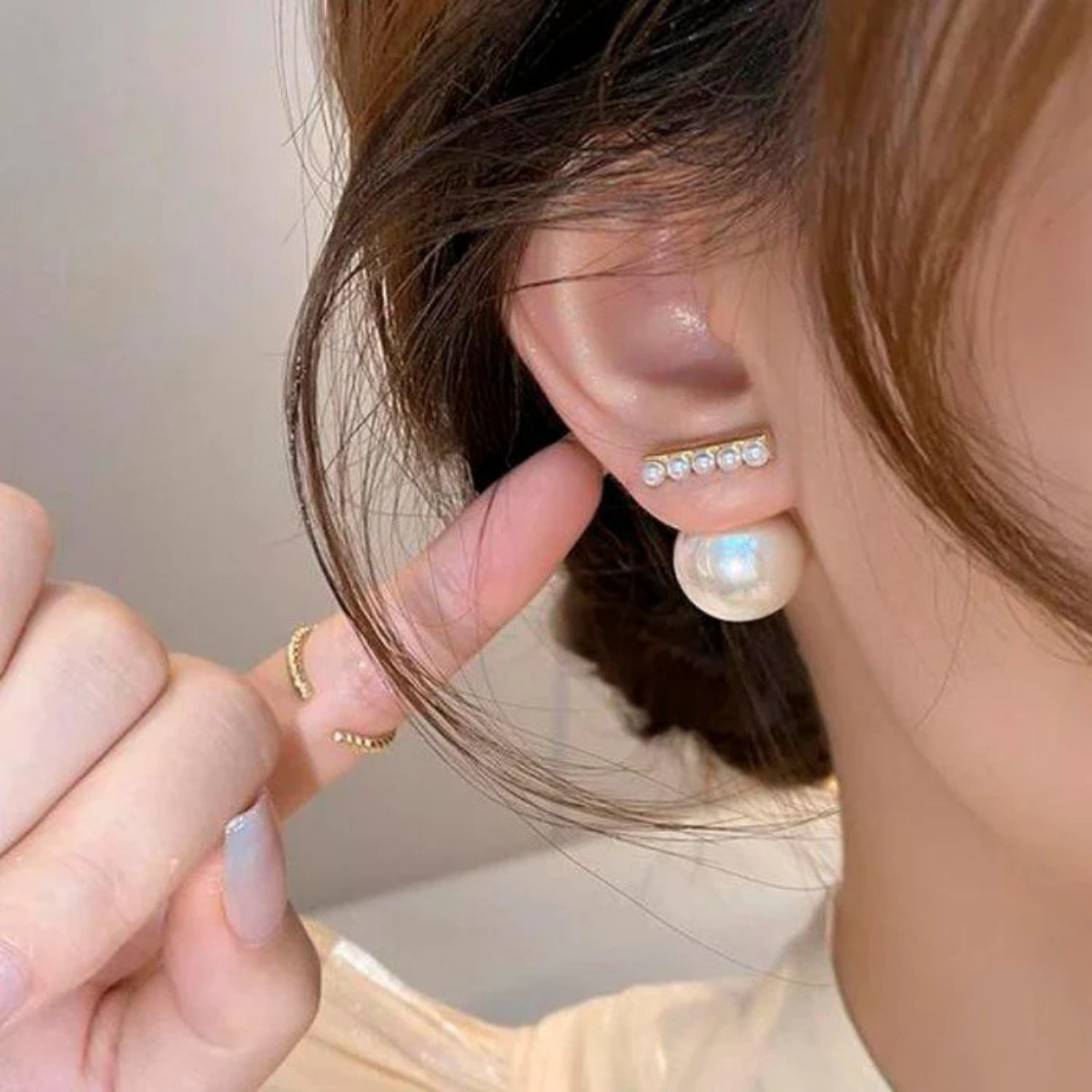 Pearl Pop Duo Studs