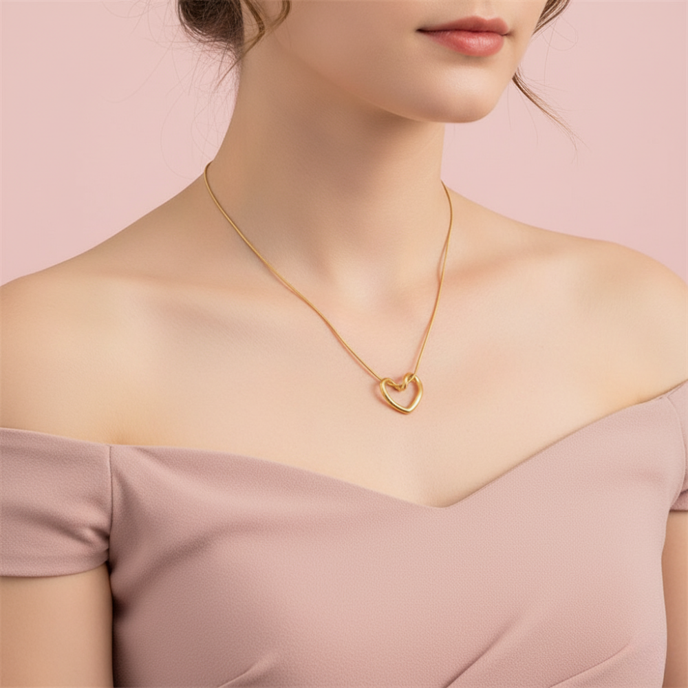 Open Heart Necklace