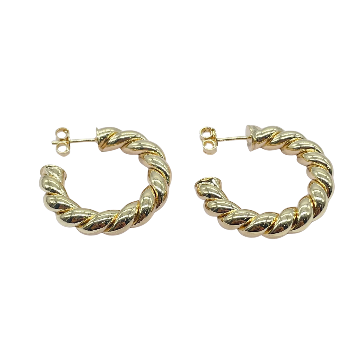 Golden Twisties Hoops