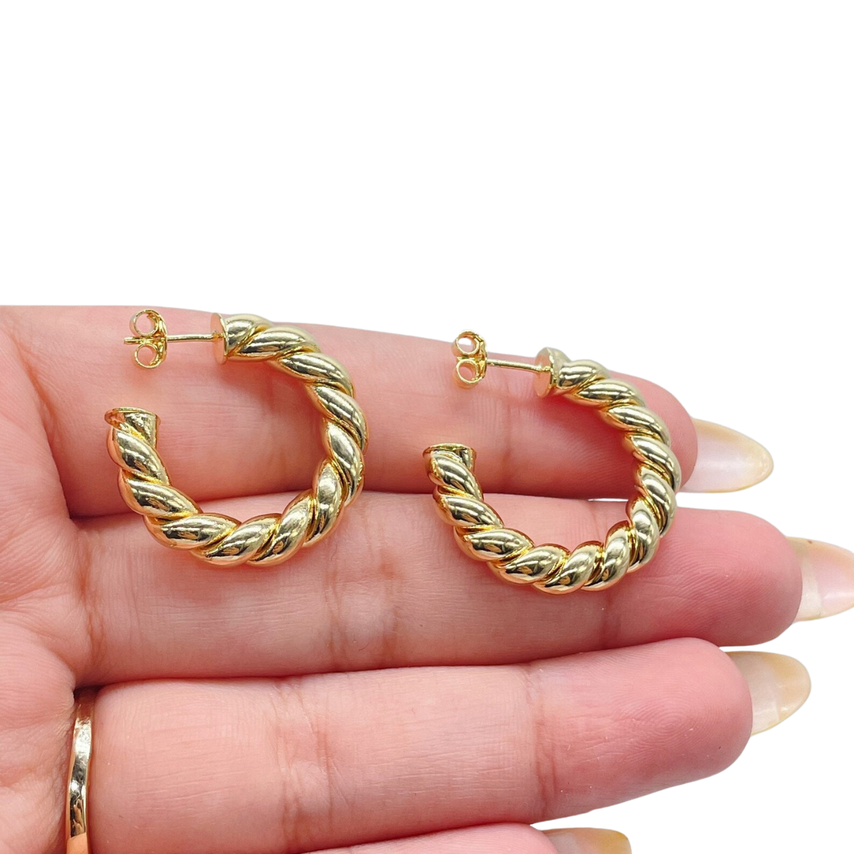 Golden Twisties Hoops