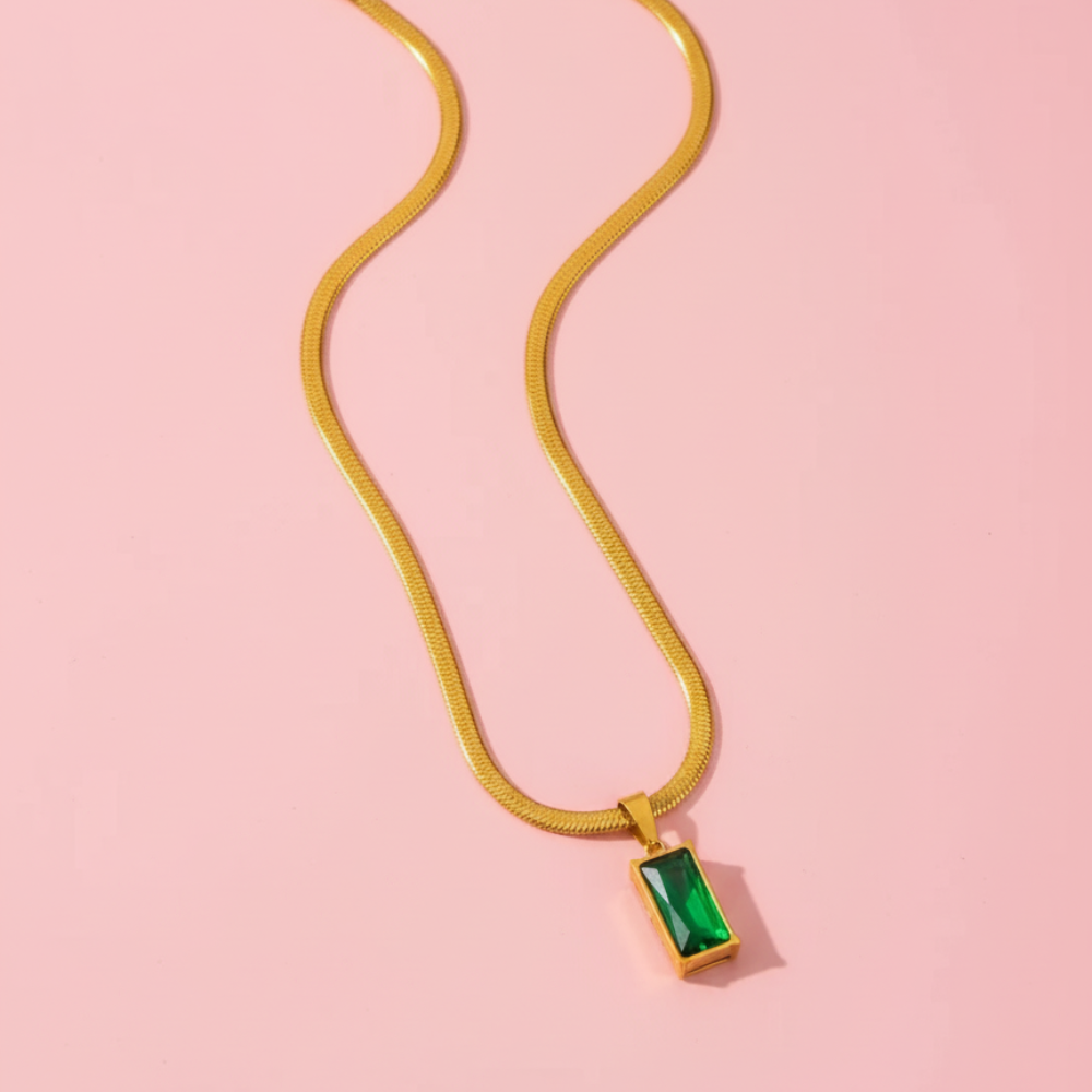 Green Stone Necklace