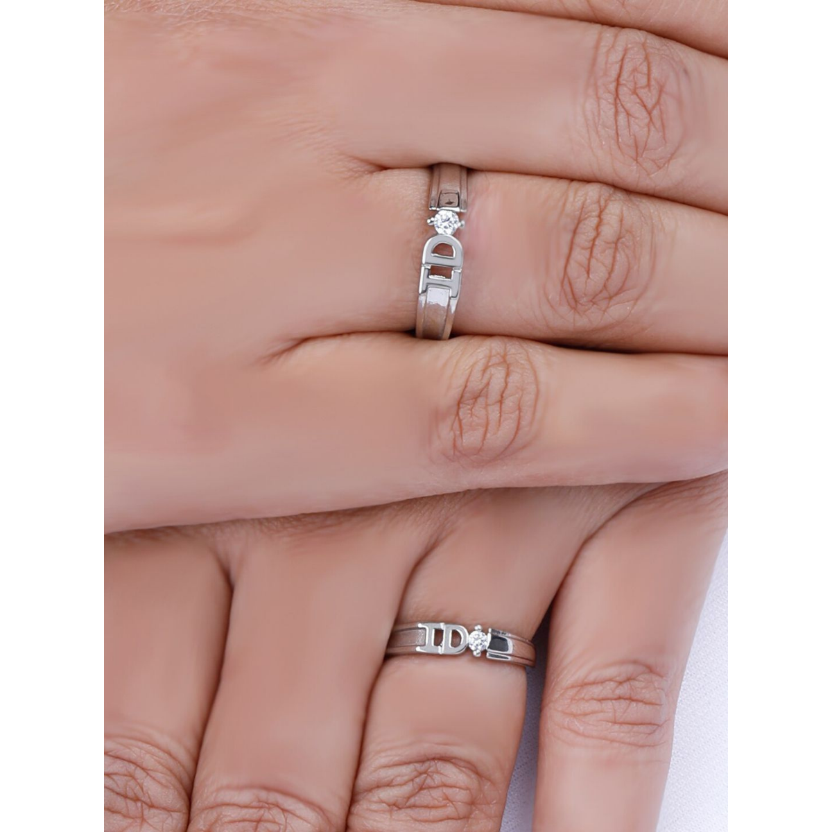 Locked In Love Couple Rings