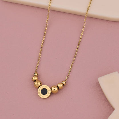 Black Beads Necklace