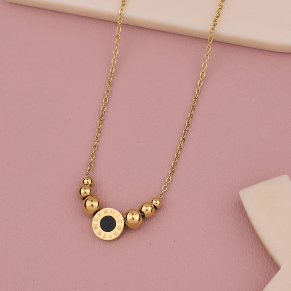 Black Beads Necklace