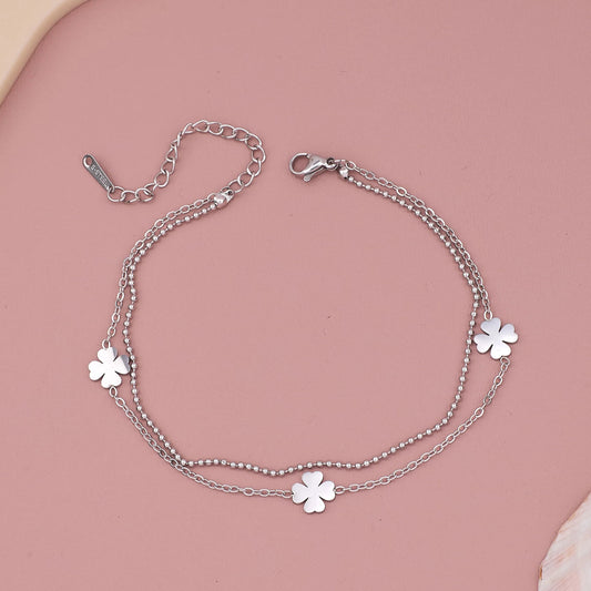 Floral Chain Anklet