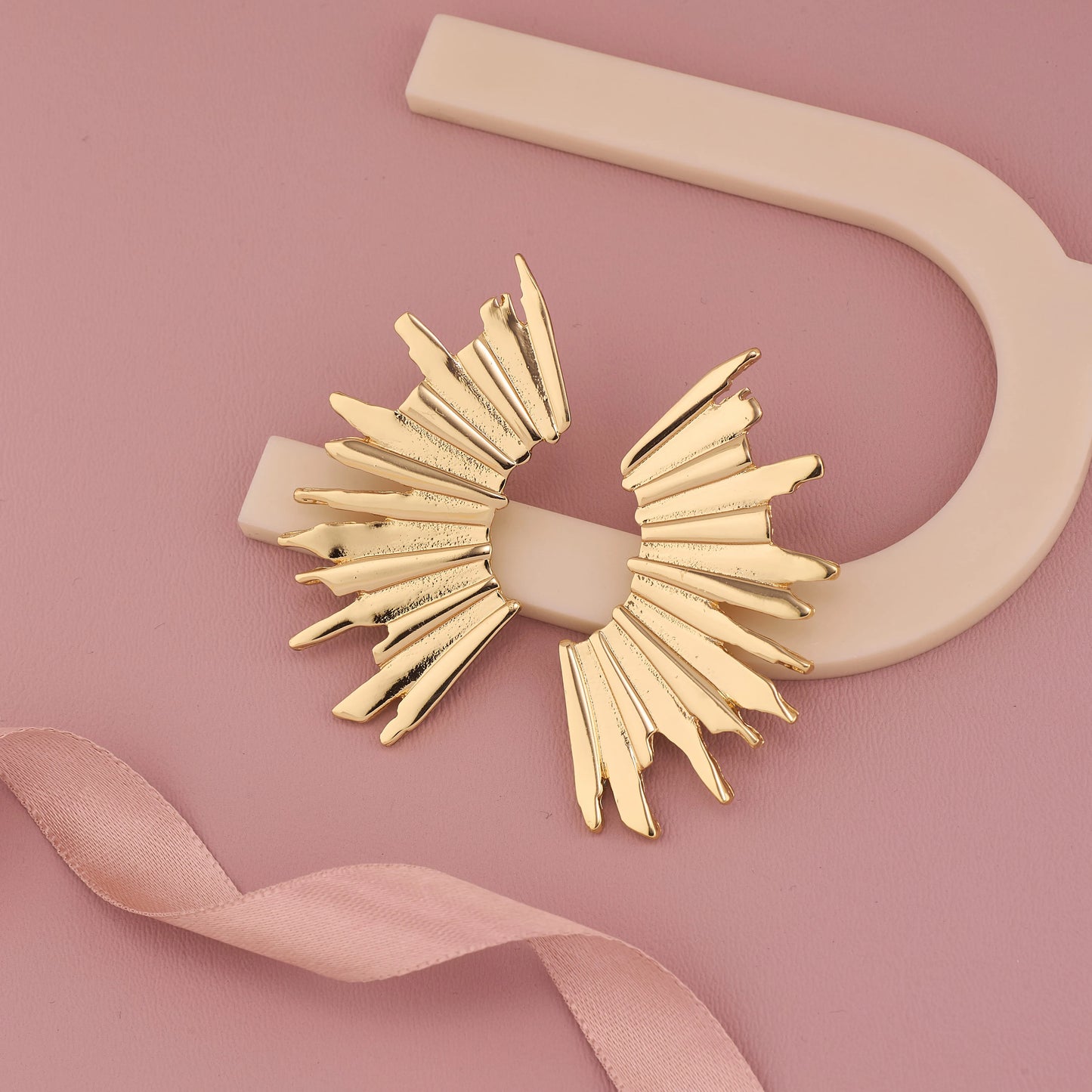 Golden Sunflare Earrings