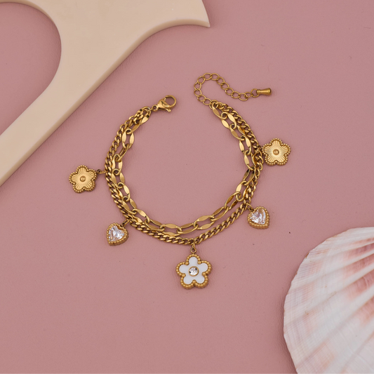 Heart flora Bracelet