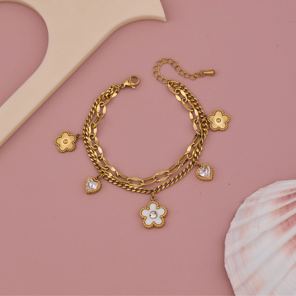 Heart flora Bracelet