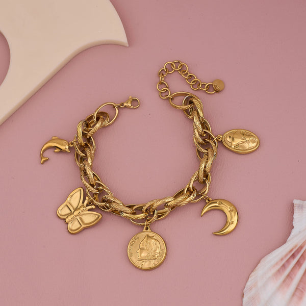 Moon mark Chain Bracelet