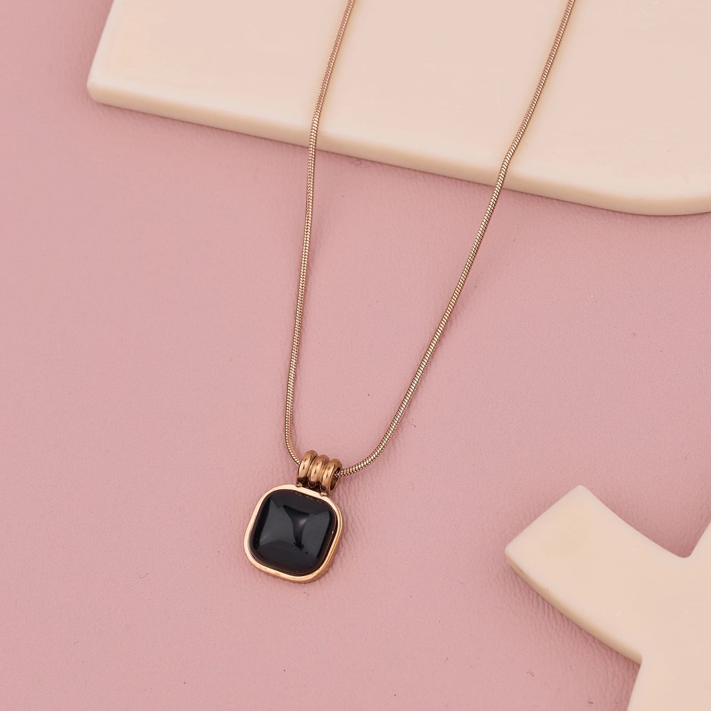 Noir Black Necklace