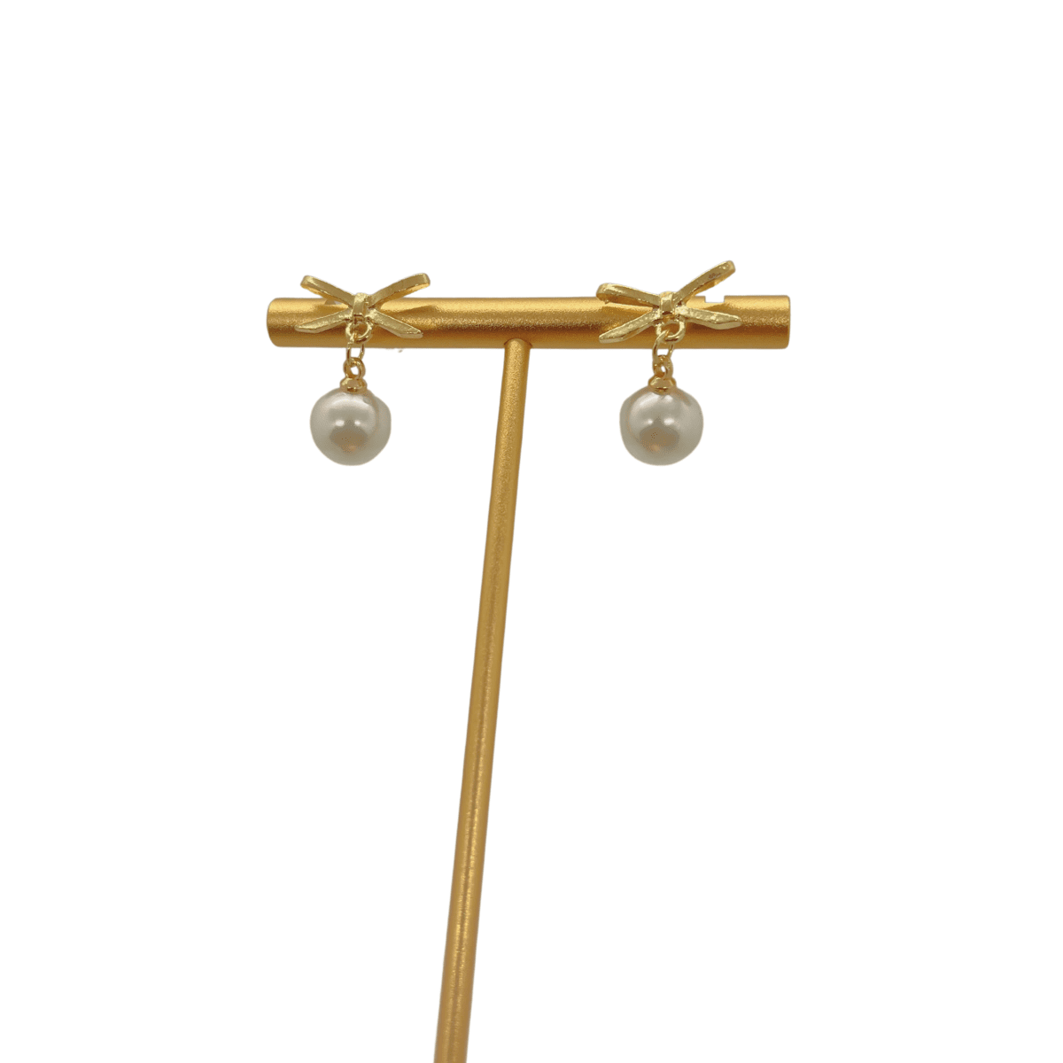 Amber Dragonfly Earrings