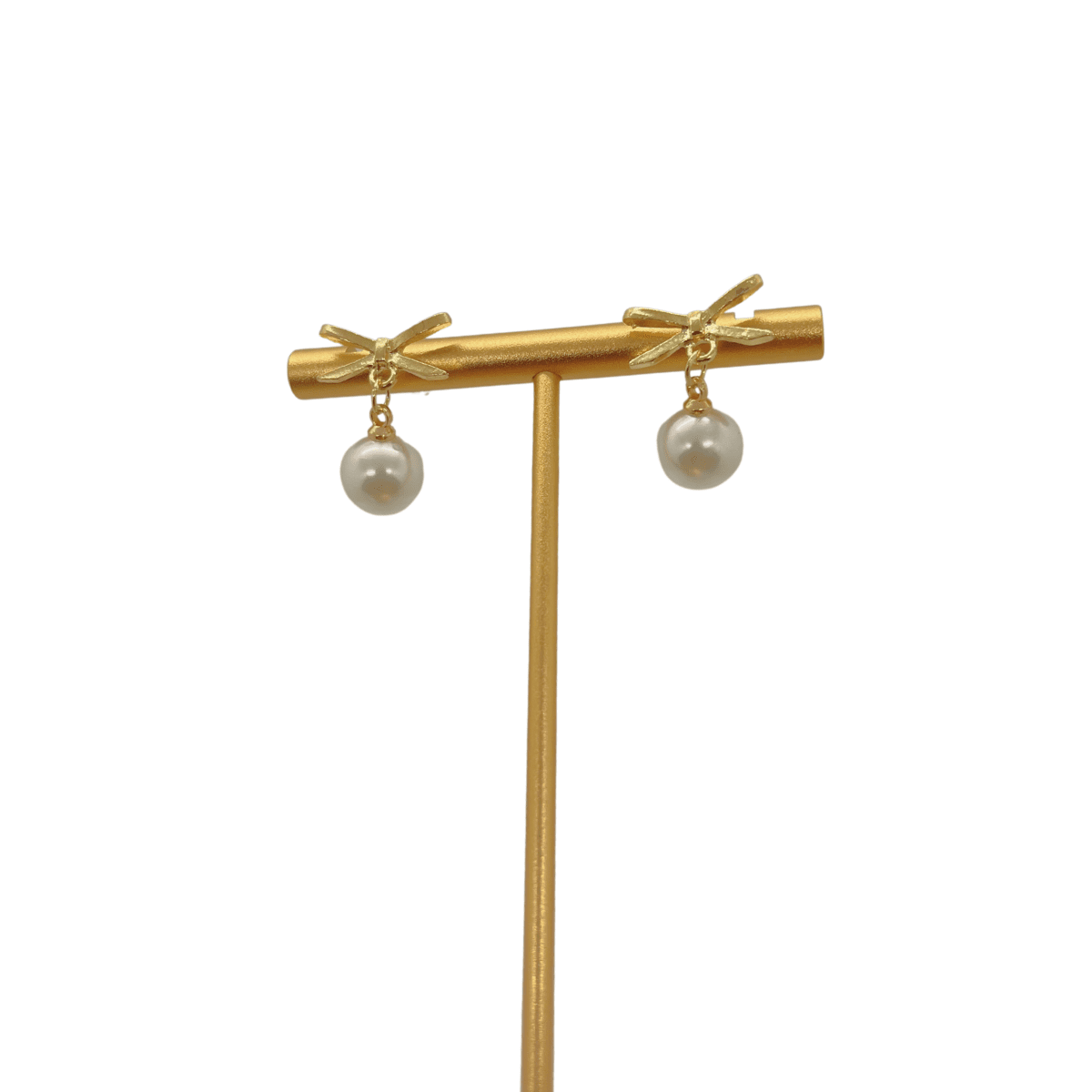 Amber Dragonfly Earrings