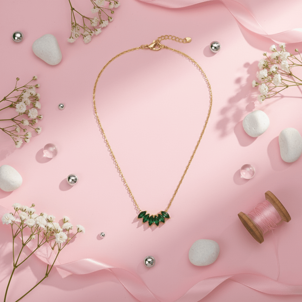 Emerald Marquise Necklace