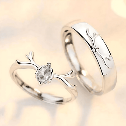 Everdeer Couple Rings for Women Anti Tarnish Jewellery