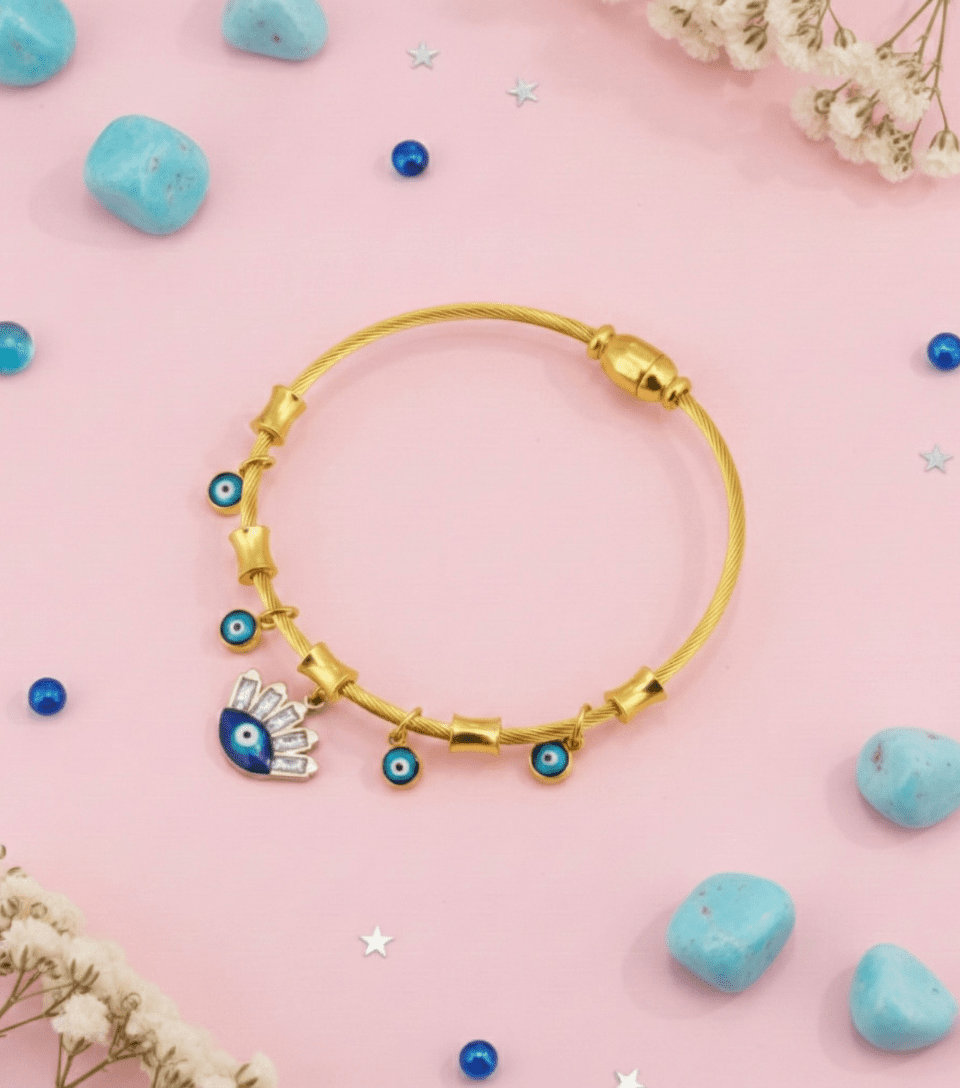 Anti Tarnish Evil Eye Charm Bracelet for Women