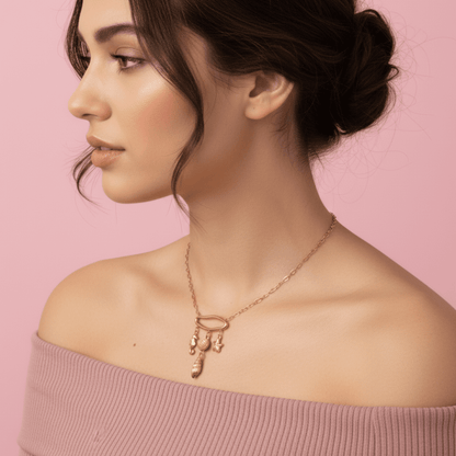 Golden Arch Drops Necklace