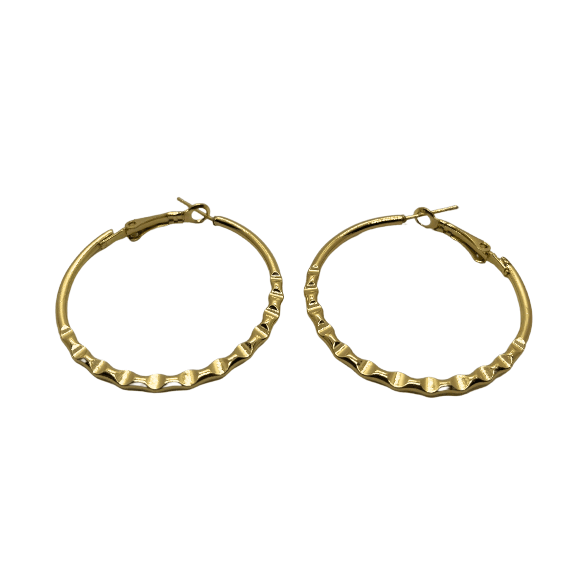 Golden Cypher Hoops
